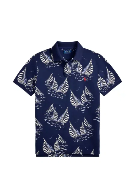 Pólóing Polo Ralph Lauren nyomtatás kék
