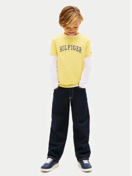 Dětské tričko Tommy Hilfiger žluté