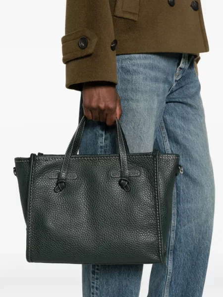 Geantă shopper Gianni Chiarini din piele verde