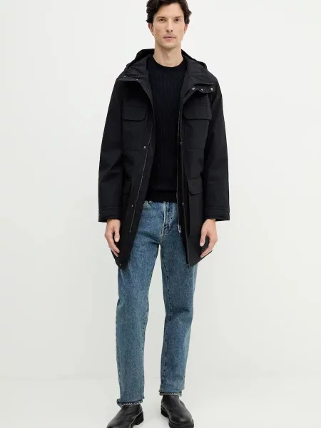 Armani Exchange kurtka przejściowa granatowy