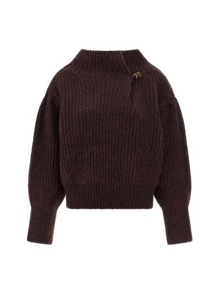 Sweter Dries Van Noten wełniany brązowy
