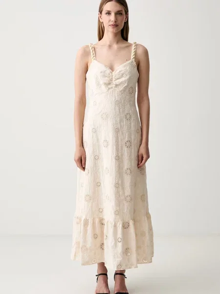 Pedro del Hierro rochie din bej