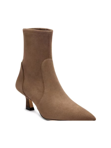 Botki Stuart Weitzman skórzane beżowe