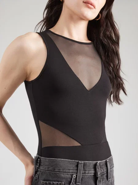 ABOUT YOU Tricou body Wendy' negru