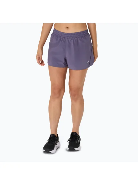 ASICS Core Split сиво-лилави дамски шорти за бягане сиво