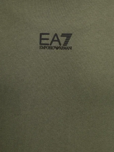Hanorac cu glugă Ea7 Emporio Armani verde