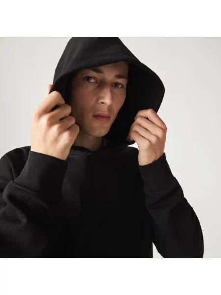 Lacoste Bluza Z Kapturem O Luźnym Kroju Lacoste czarna