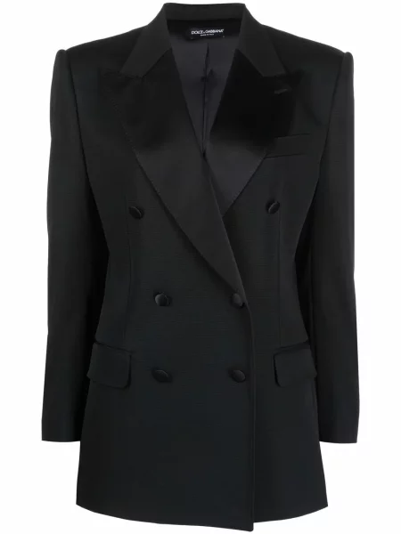 Sacou Dolce & Gabbana de mătase negru