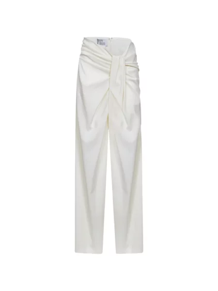 Pantaloni Giuseppe Di Morabito drapate alb