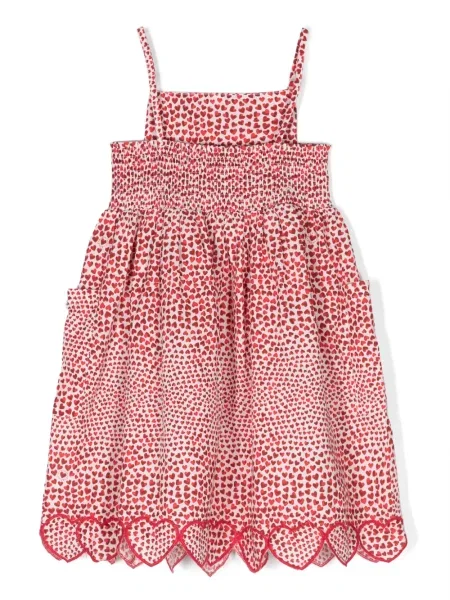 Sukienka midi dziecięca Stella Mccartney czerwona