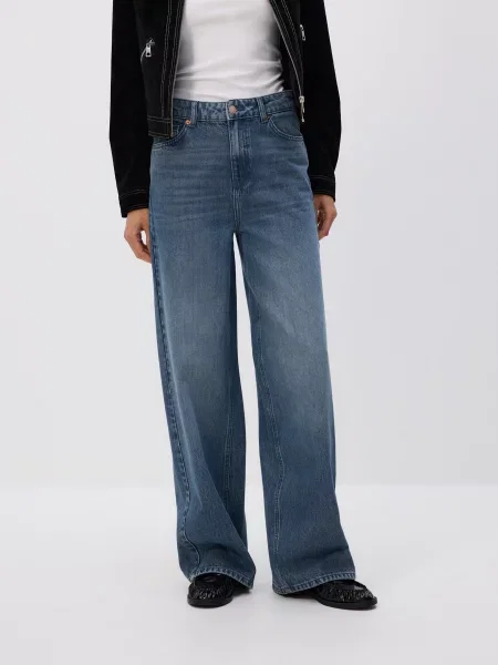 Reserved Джинси широкого крою синій