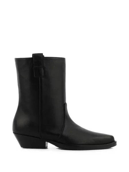 Cizme scurte Rotue din piele negru