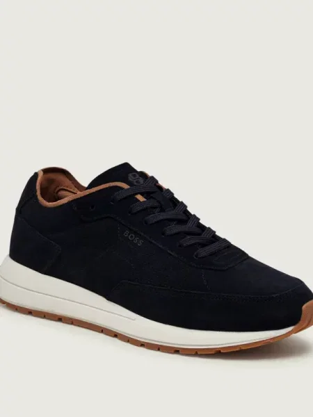 BOSS BLACK Sneakers Vinston_Runn_sdpf | piele întoarsă negru