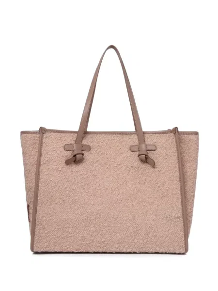 Bouclé geantă shopper Gianni Chiarini roz