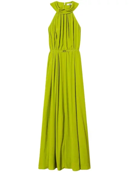 Rochie maxi Twinset din jerseu verde