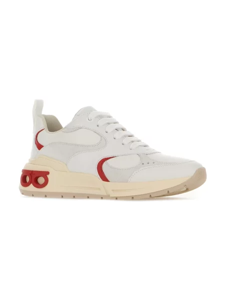 Sneakersy Salvatore Ferragamo skórzane szare