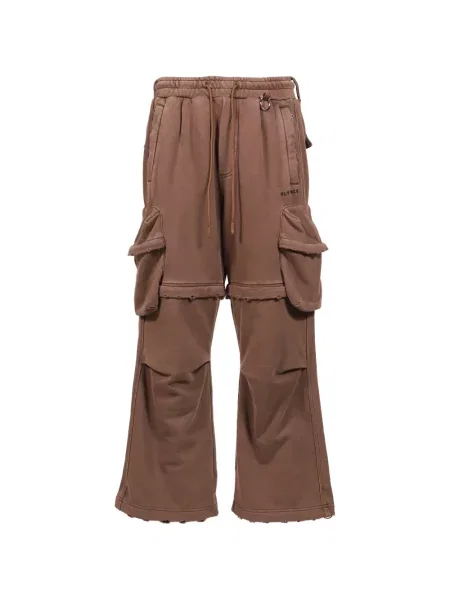 Pantaloni cargo Mlvince zdrențuiți maro