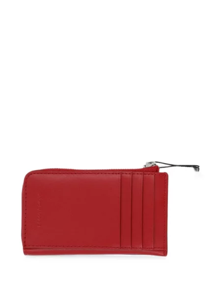 Portofel Marc Jacobs din piele cu autograf roșu
