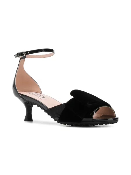 Sandale Tod's de catifea negru
