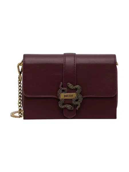 Just Cavalli torebka crossbody z imitacji skóry brązowa