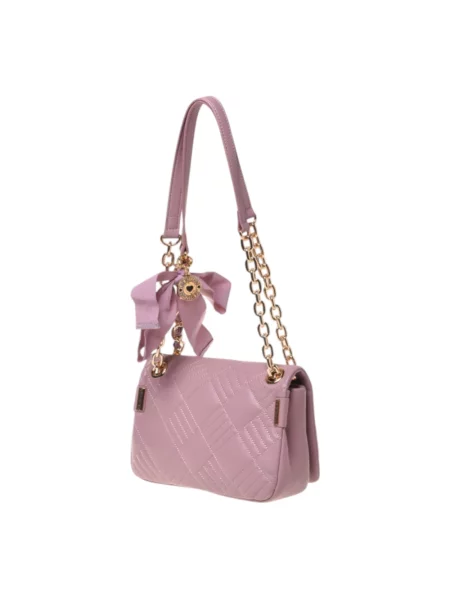 Torebka Love Moschino skórzana różowa