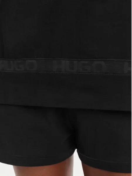 HUGO Pizsama fekete