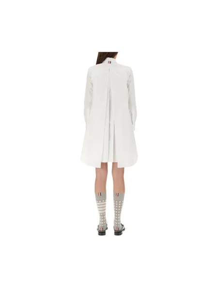 Sukienka koszulowa Thom Browne biała