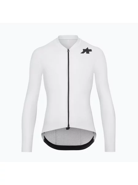Ciclism tricou cu mânecă lungă Assos cu mâneci lungi alb