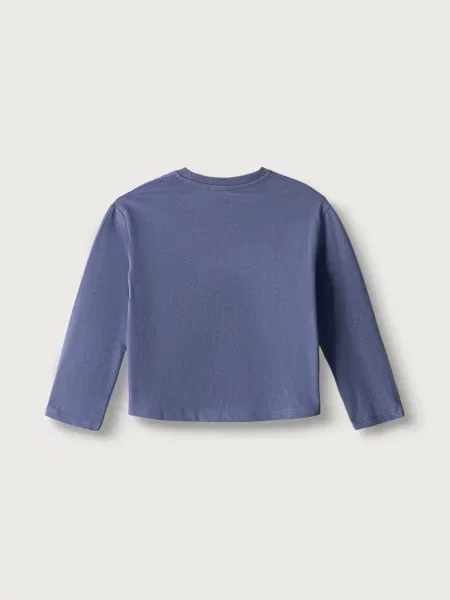 United Colors of Benetton tričko s dlhým rukávom detské fialová
