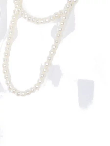 Tricou Eleh cu perle alb