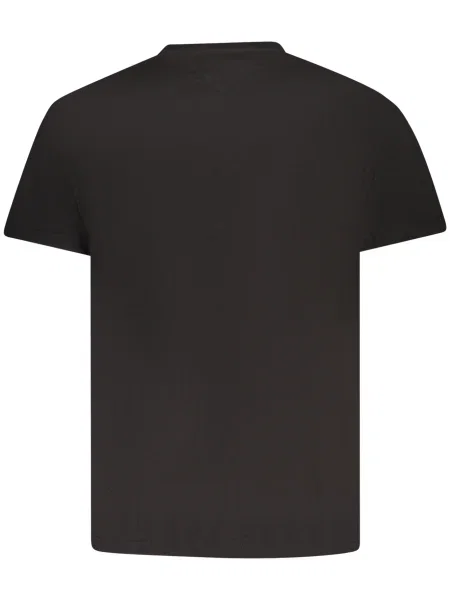 Polo Tommy Jeans cu mâneci scurte negru
