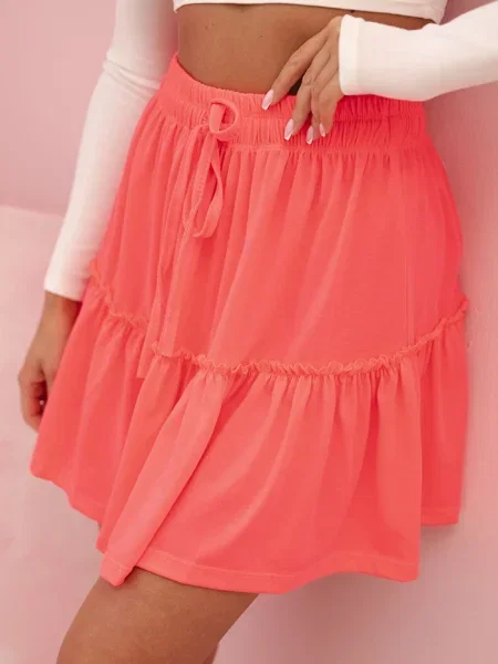 Spódnica Kesi z falbankami fuksja