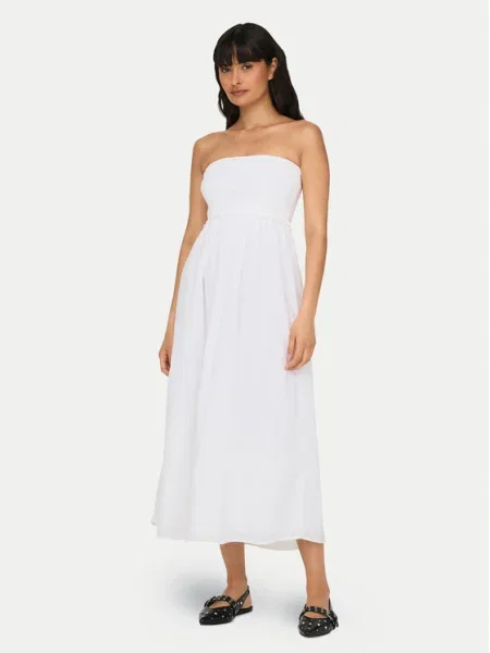 ONLY Лятна рокля Claudia бял