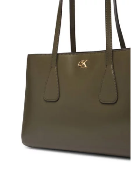 Torbica Calvin Klein Ck Medium Work Tote zelena