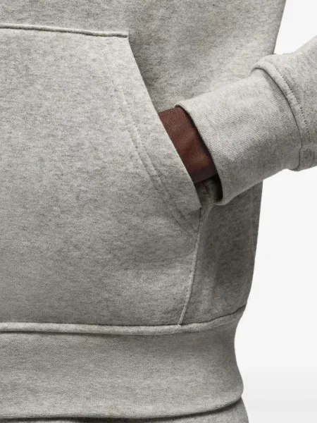 Hanorac din fleece Nike cu broderie din fleece gri