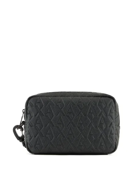 Geantă Armani Exchange cu autograf negru