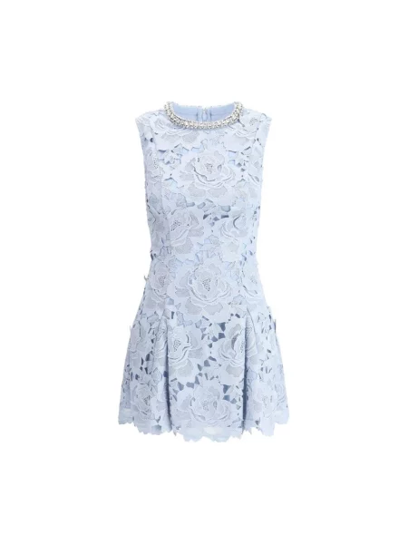 Mała mały sukienka mini Self-portrait z cekinami niebieska