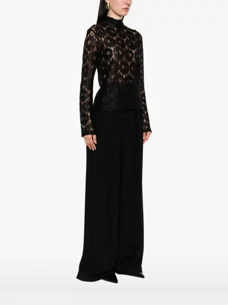 Koszulka Róhe koronkowa czarna