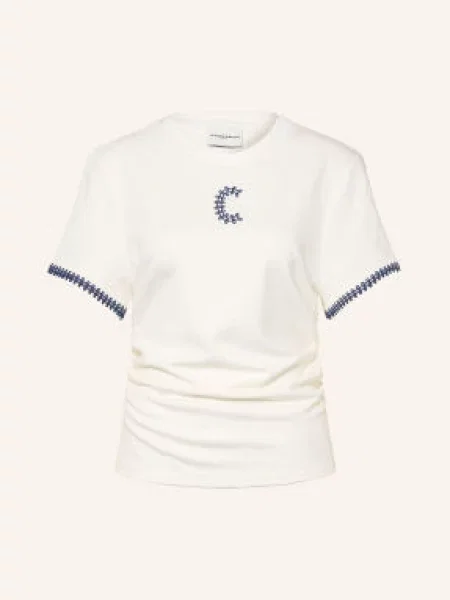 Claudie Pierlot T-Shirt weiss granatowa