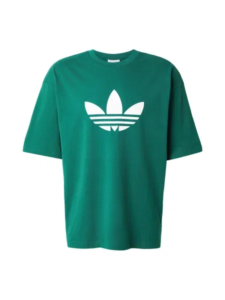 ADIDAS ORIGINALS Tričko TREFOIL zelená biela