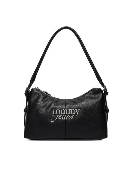 Tommy Jeans Geantă de umăr BOLD' negru