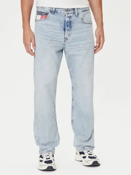Tommy Jeans Blugi Otis Straight Fit albastru