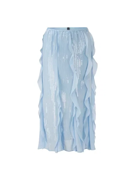 Spódnica Marc Cain z cekinami niebieska