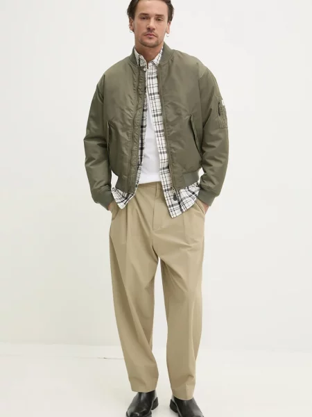 Guess Jeans geaca bomber verde