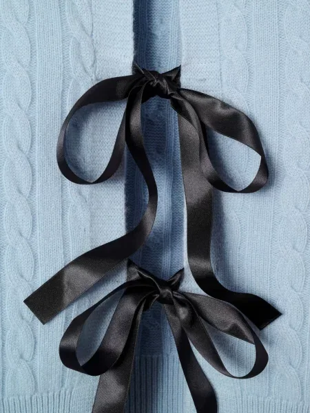 Pulover Marc Jacobs cu funde cu spatele deschis albastru