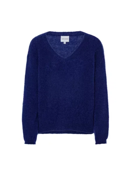 Sweter Americandreams wełniany niebieski