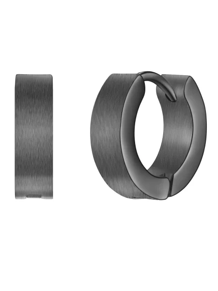 True Rebels Náušnice tmavosivá