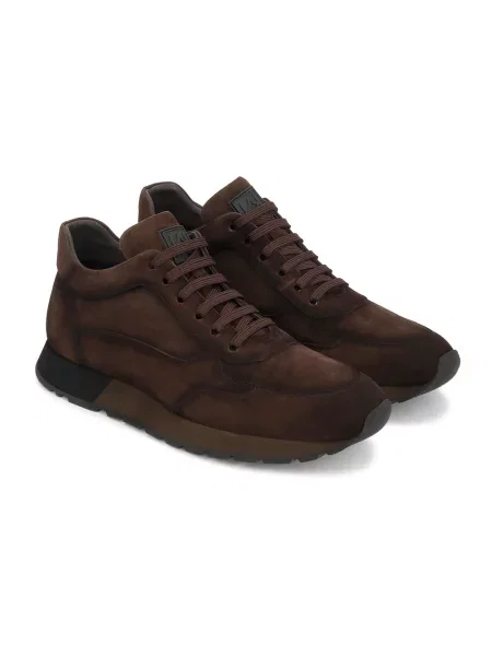 Sneakersy Kazar zamszowe brązowe