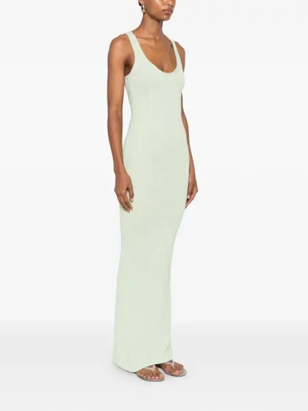 Rochie maxi Asta Resort cu paiete verde