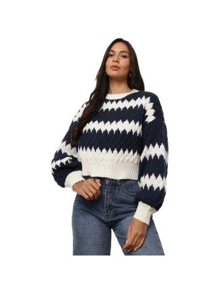 Pulover La Modeuse albastru